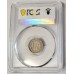 UNITED STATES OF AMERICA 1873 . THREE 3 CENTS COIN . SLABBED